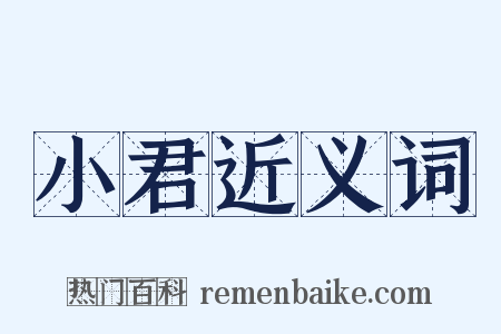 小君近义词是什么意思的图片